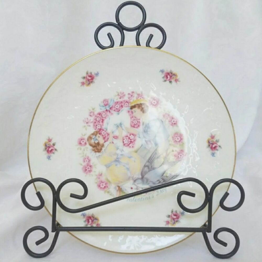 Vtg 1977 Royal Doulton My Valentine Collector Plate England Victorian Style